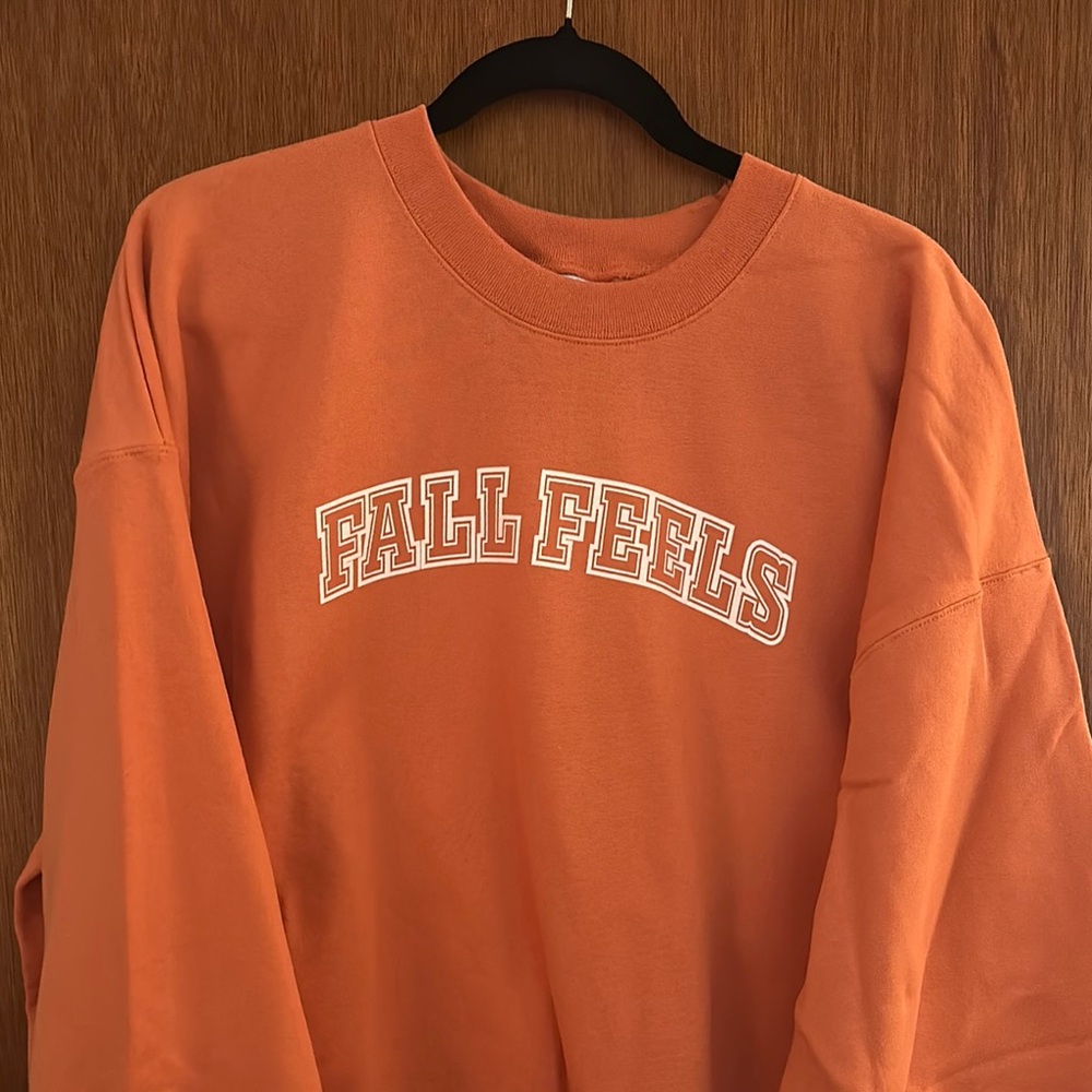Orange 'Fall Feels' Sweatshirt